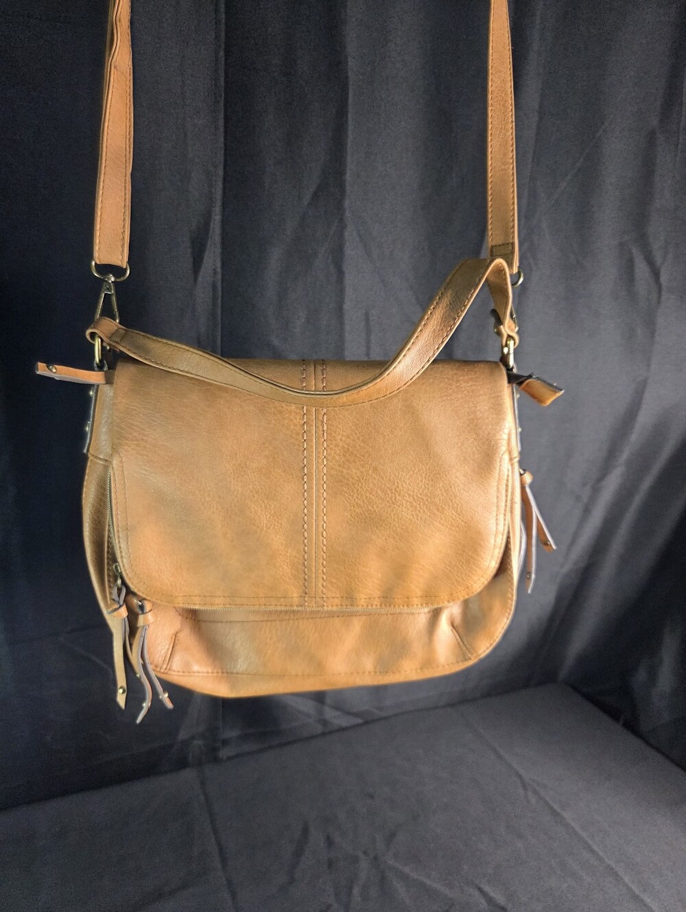 Faux Leather Chic Shoulder Crossbody Bag